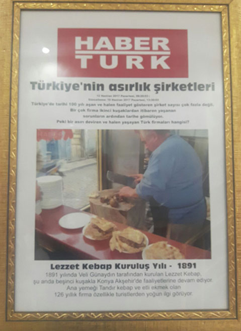 Asırlık Şirketler, Lezzet Kebap Akşehir